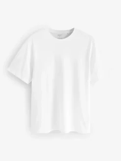 Loungewear|T-Shirts En Hemden|Next Wit/zwart/marineblauw - Normale Pasvorm - Essential katoenen T-shirts verpakking van 6