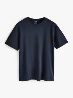 Loungewear|T-Shirts En Hemden|Next Wit/zwart/marineblauw - Normale Pasvorm - Essential katoenen T-shirts verpakking van 6