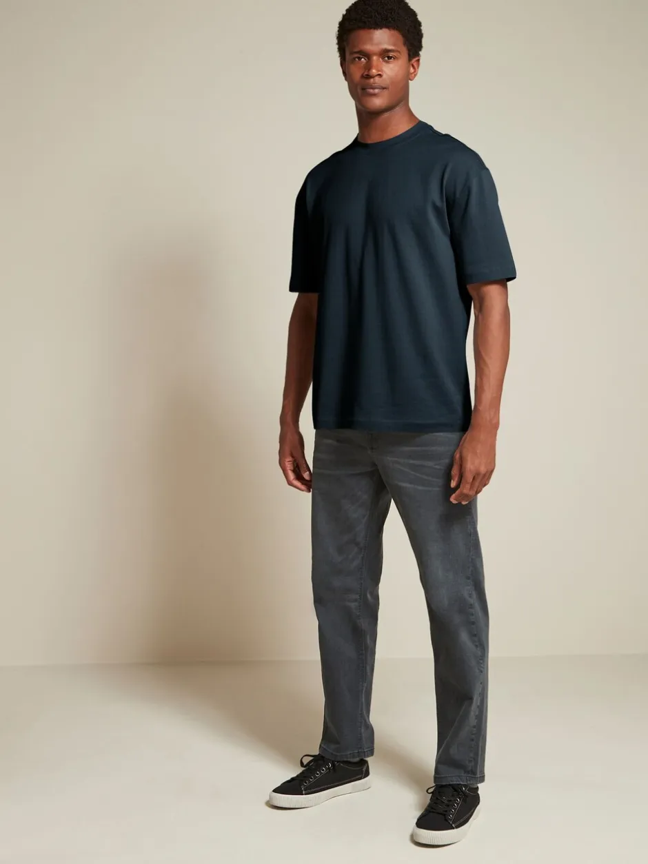 T-Shirts En Hemden*Next Wit/zwart/marineblauw - Relaxed fit - Verpakking van 3 T-shirts van zware stof
