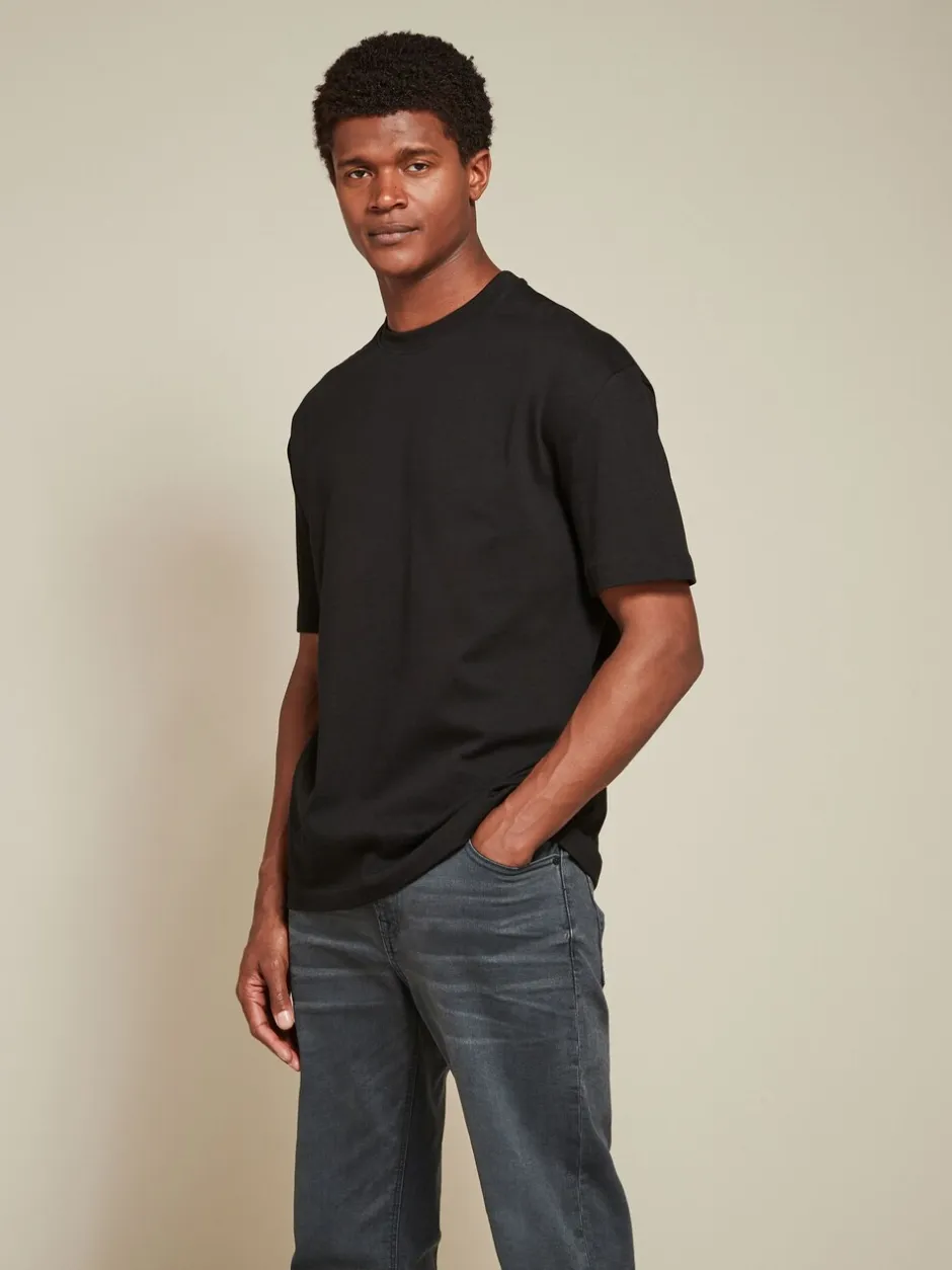 T-Shirts En Hemden*Next Wit/zwart/marineblauw - Relaxed fit - Verpakking van 3 T-shirts van zware stof