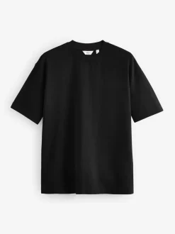 T-Shirts En Hemden*Next Wit/zwart/marineblauw - Relaxed fit - Verpakking van 3 T-shirts van zware stof