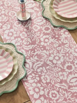 Tafellinnen En Placemats |Next Woodblock Kitchen Table Runner