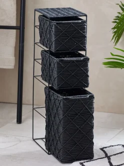 Thuiskantoor*Next Woven Slim Storage Drawers Zwart