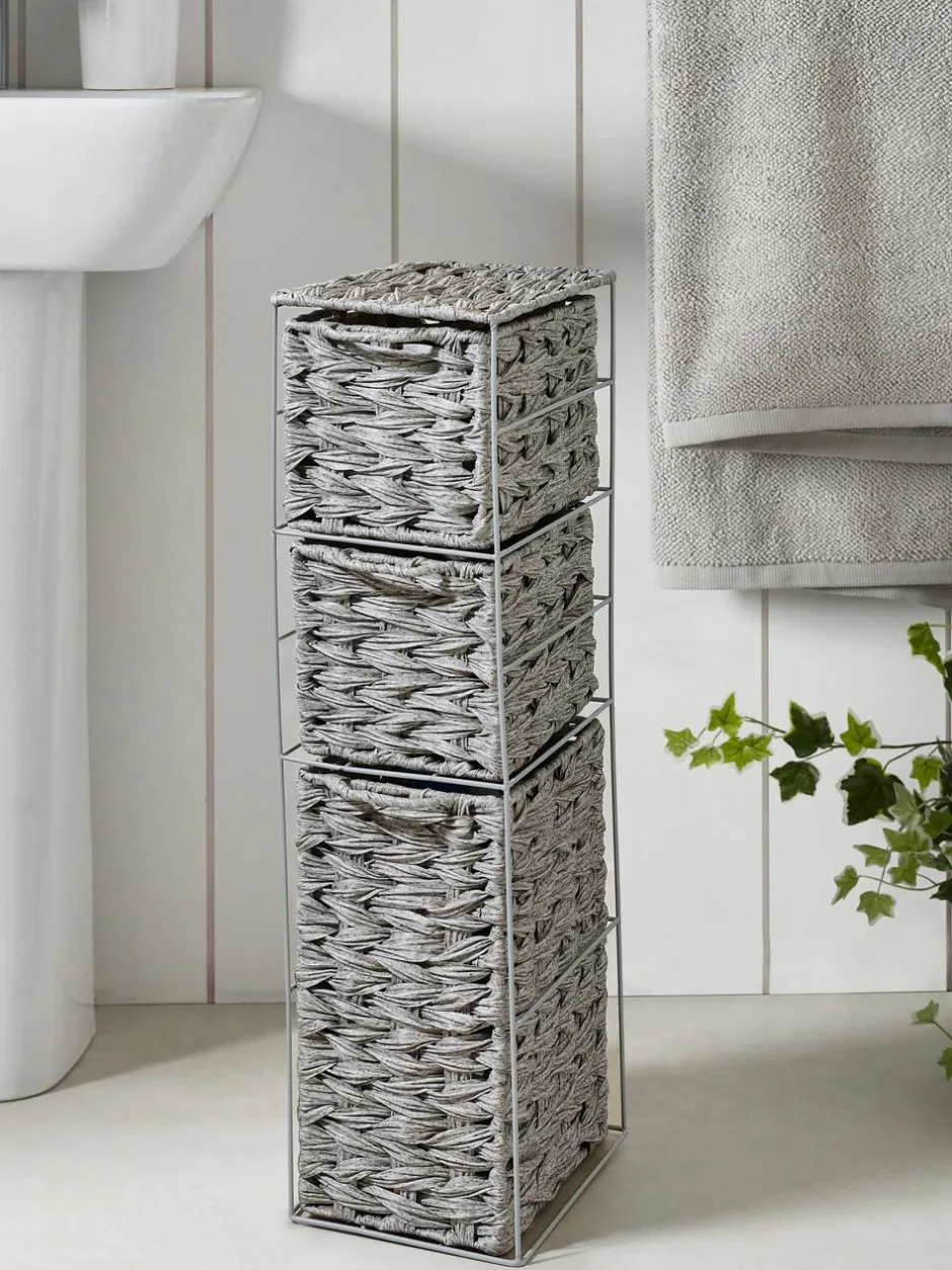 Thuiskantoor|Next Woven Slim Storage Drawers Grijs