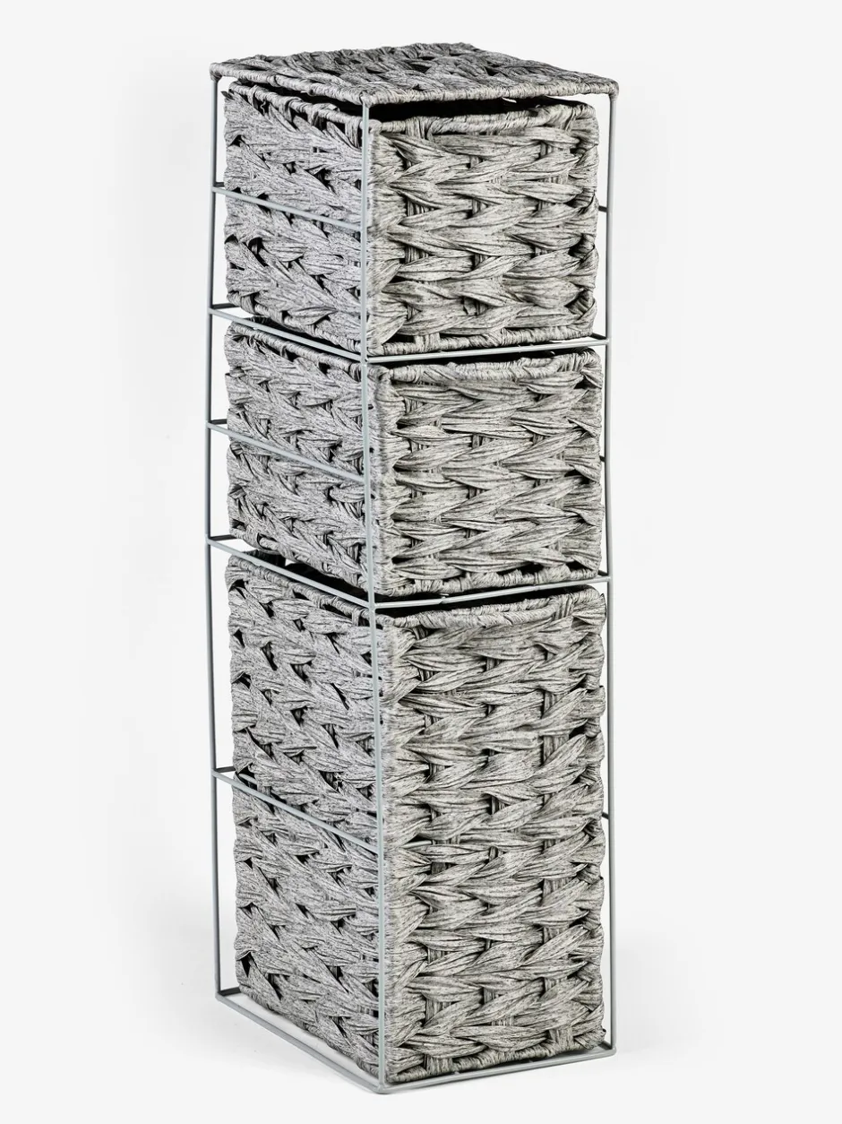 Thuiskantoor|Next Woven Slim Storage Drawers Grijs