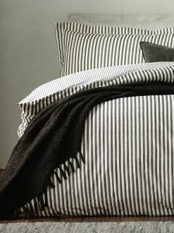 Beddenlakens En Kussenslopen*Yard Set van 2 Hebden Melange gestreepte 100 katoenen kussenslopen