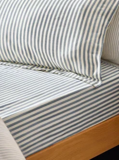 Beddenlakens En Kussenslopen*Yard Set van 2 Hebden Melange gestreepte 100 katoenen kussenslopen