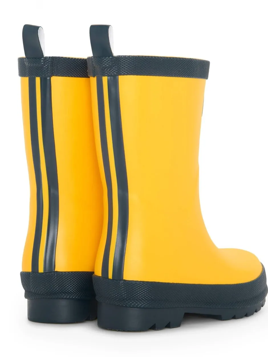 Laarzen*Hatley Yellow & Navy Matte Rain Wellies