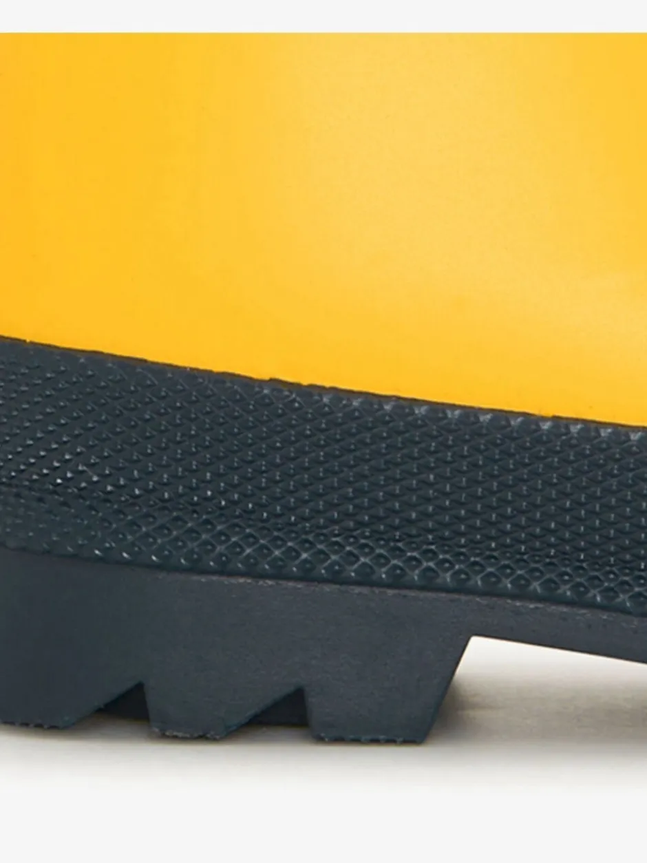 Laarzen*Hatley Yellow & Navy Matte Rain Wellies