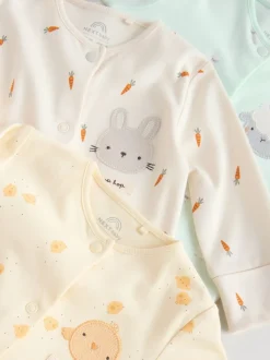 Babypakjes En Babypyjama's*Next Yellow Easter Character - 3 Pack Baby slaappakken (0mnd-2jr)