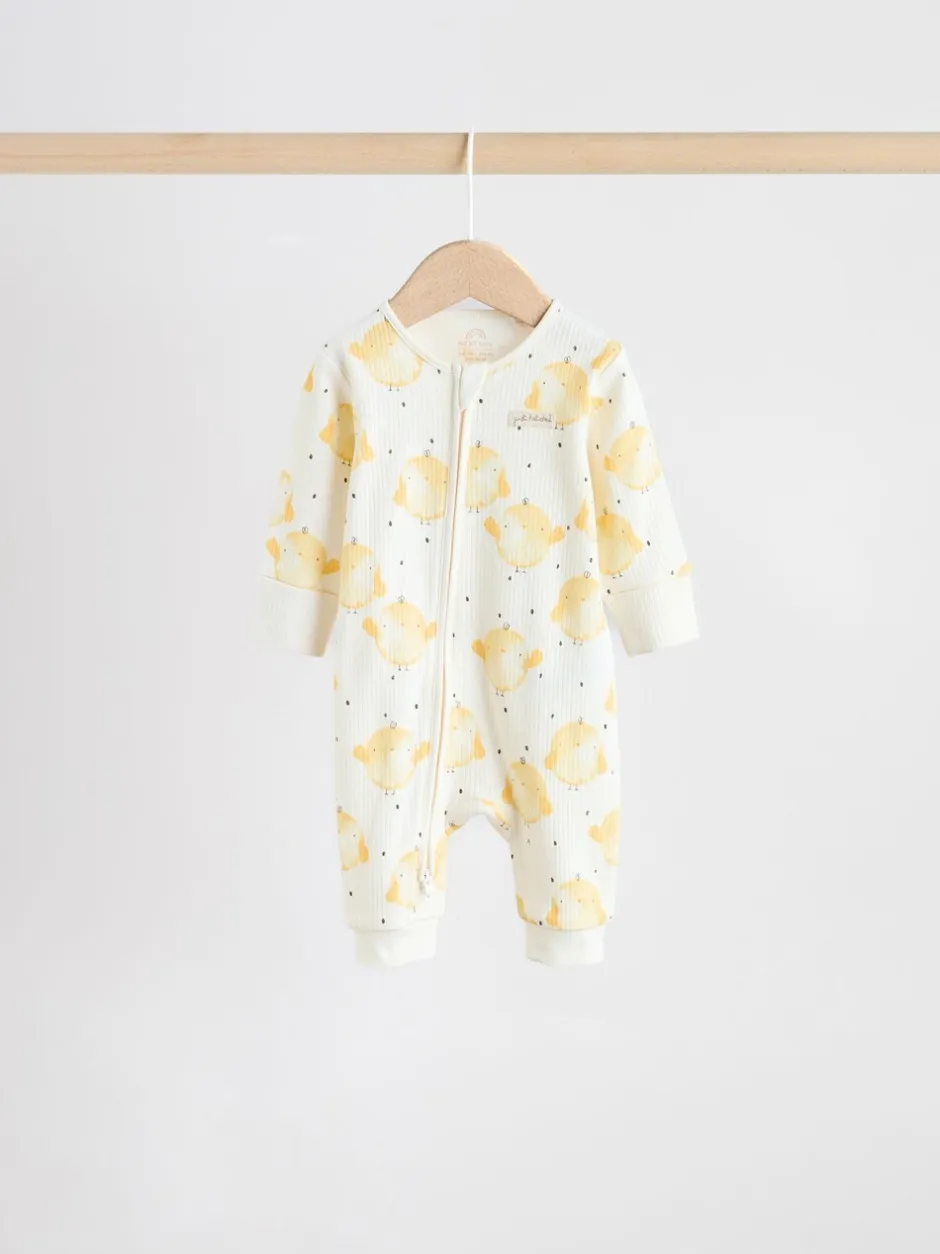 Multipacks|Babypakjes En Babypyjama's*Next Yellow Easter Character - Verpakking van 3 babyslaappakjes met tweewegrits (0 mnd - 3 jr)