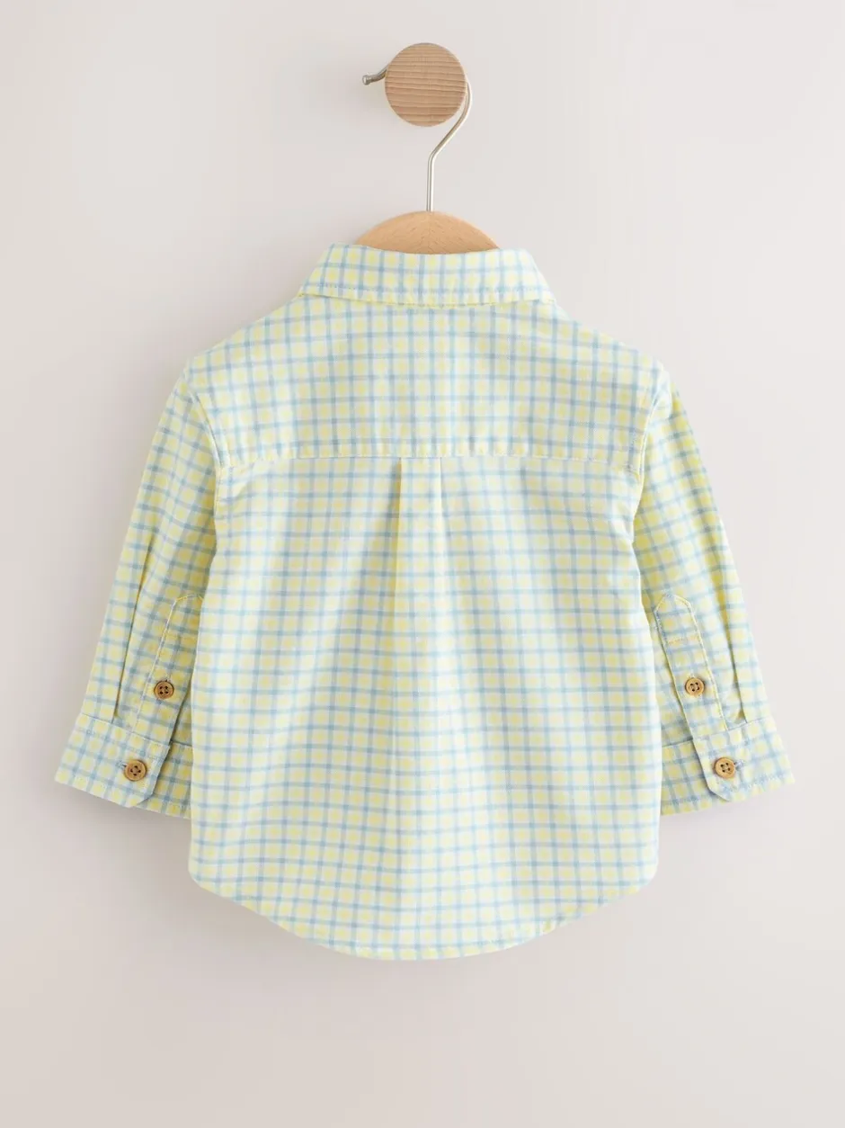Shirts|Next Yellow Gingham Character - Oxford-overhemd met lange mouwen (3 mnd-7 jr)