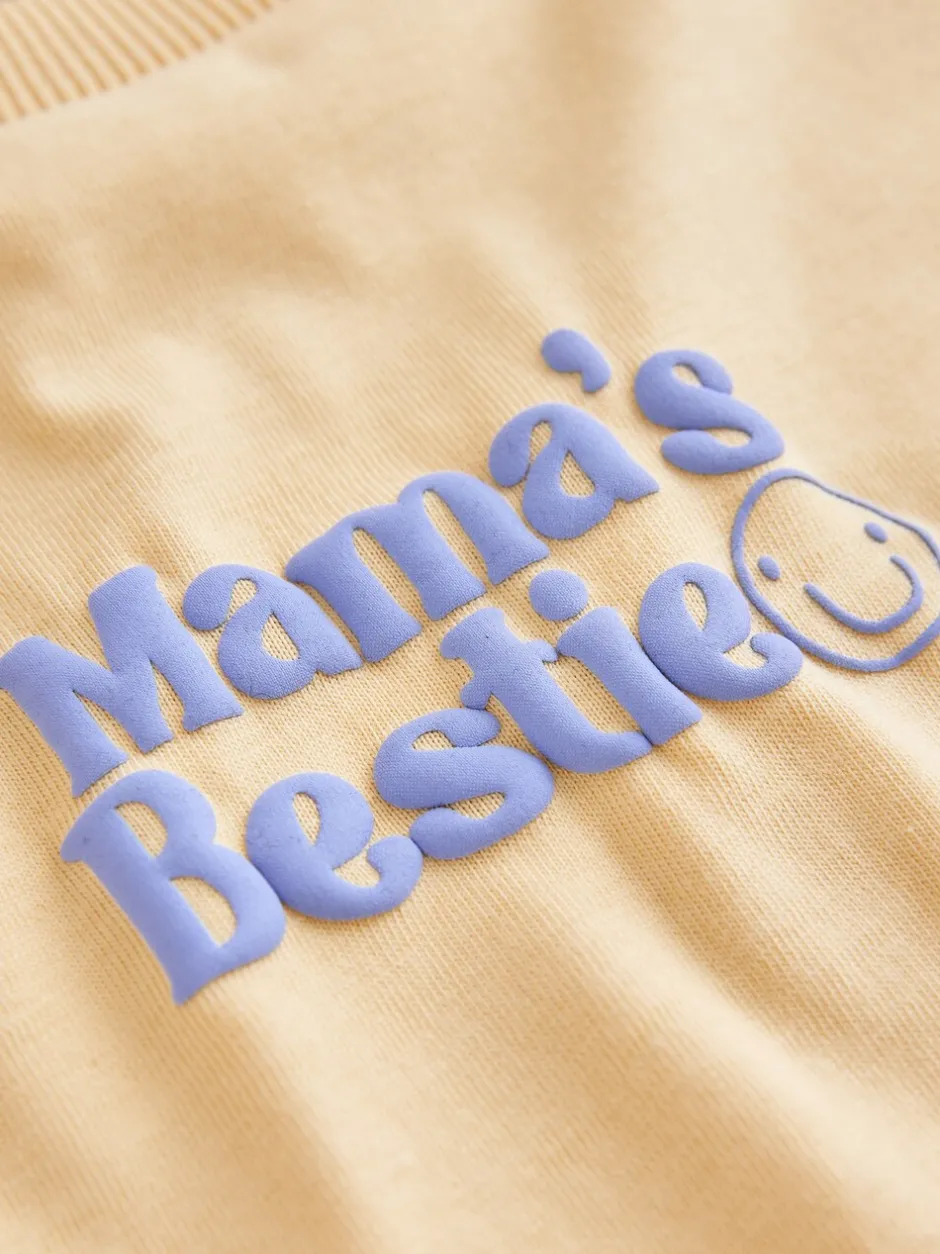 Tops|T-Shirts*Next Yellow Mama's Bestie - Short Sleeve Small Graphic T-Shirt (3mths-7yrs)
