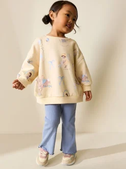 Sweaters En Hoody´S|Next - Set van sweatshirt en uitlopende legging (3mnd -7jr) Yellow/Blue Fairy