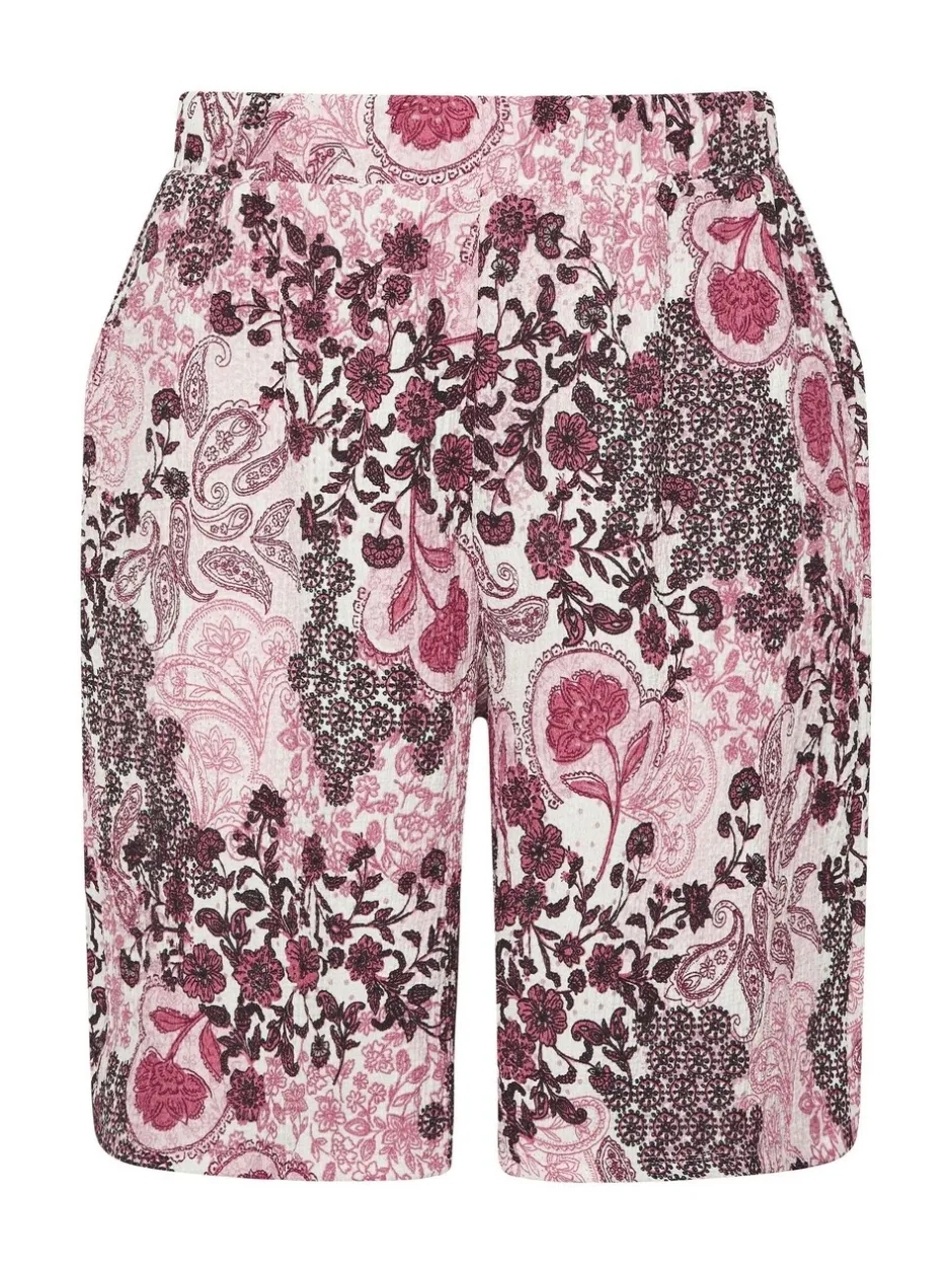 Shorts*Yours Curve Paisley Crinkle Shorts
