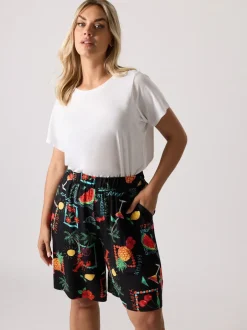 Shorts*Yours Curve Viscose Summer Shorts