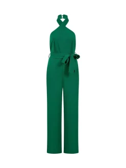 Jumpsuits En Playsuits*Yumi Cross Over Halter Neck Jumpsuit