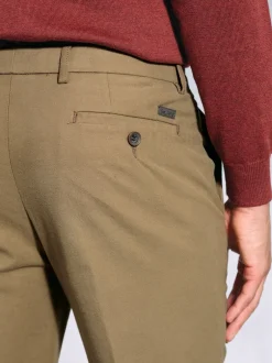 Formele Broek*Brook Taverner - Brushed Cord Trousers Zand