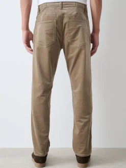 Broeken En Chino's*Next - Motionflex Corduroy Stretch Trousers Zand