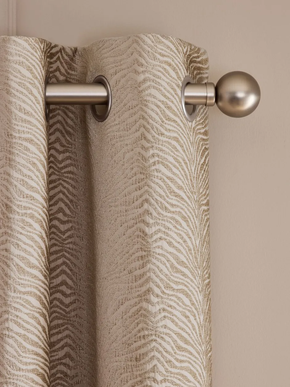 Gordijnen|Gordijnen*Next Zebra Chenille Oogjes Gevoerde Gordijnen