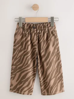 Jeans En Joggingbroeken|Jeans|Next - Jeans met wijde pijpen (3 mnd-7 jr) Zebraprint