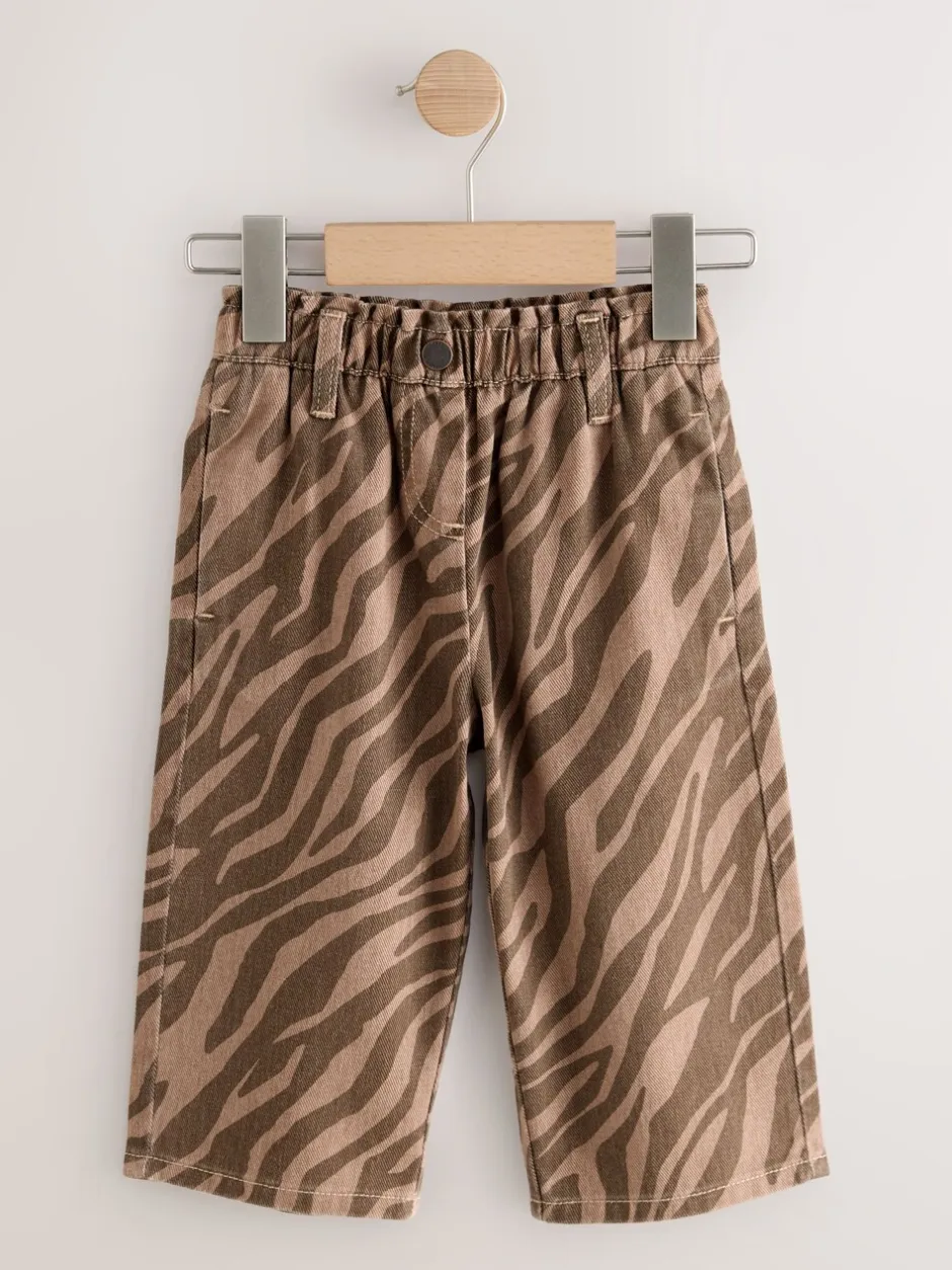 Jeans En Joggingbroeken|Jeans|Next - Jeans met wijde pijpen (3 mnd-7 jr) Zebraprint