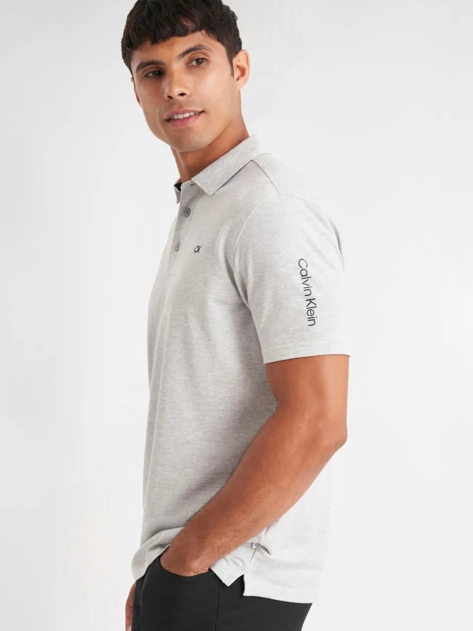 Poloshirts|Calvin Klein Golf Zilver - Uni poloshirt