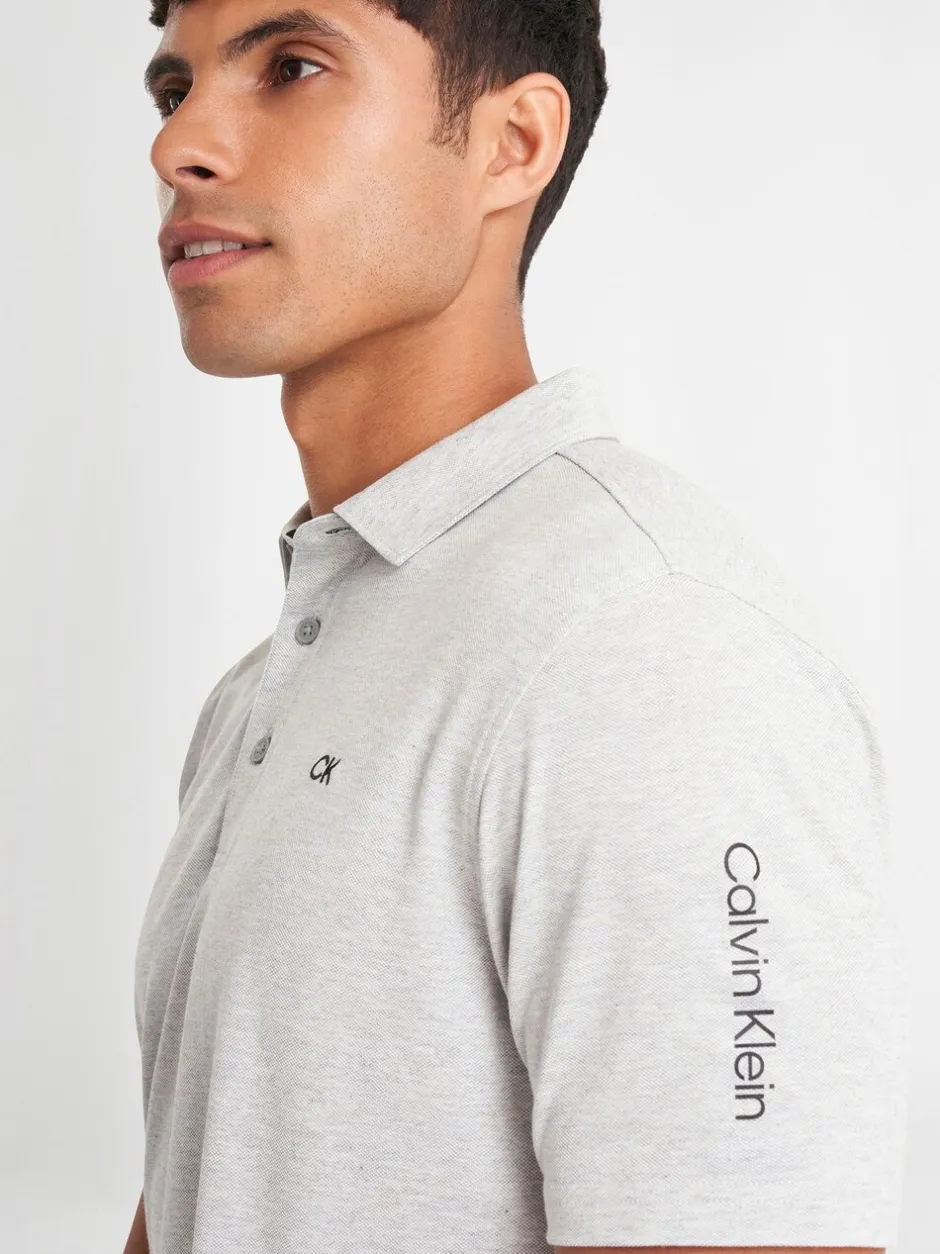 Poloshirts|Calvin Klein Golf Zilver - Uni poloshirt