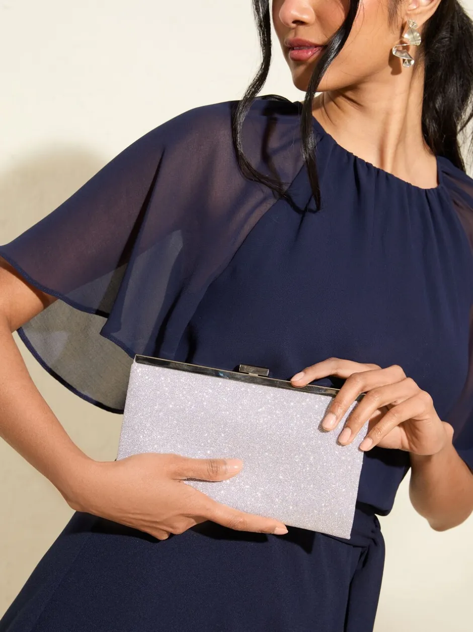 Tassen En Portemonnees*Friends Like These Zilver - Occasion Clutch Bag