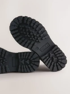 Boots|Next Zilverglitter - Warmgevoerde enkellaarzen met veters
