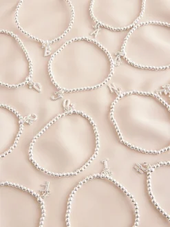 Sieraden*Next Zilverkleurig - Letterarmband met stretch