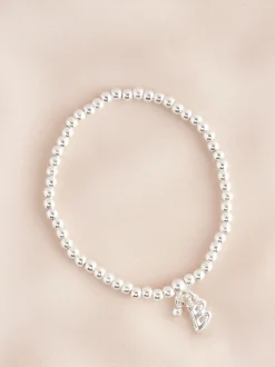 Sieraden*Next Zilverkleurig - Letterarmband met stretch