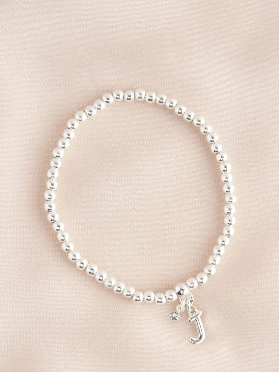 Sieraden*Next Zilverkleurig - Letterarmband met stretch