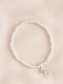 Sieraden*Next Zilverkleurig - Letterarmband met stretch