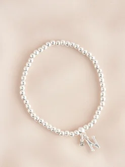 Sieraden*Next Zilverkleurig - Letterarmband met stretch