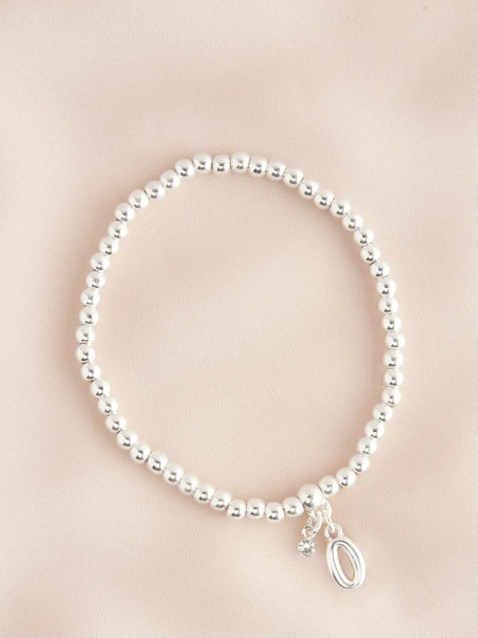 Sieraden*Next Zilverkleurig - Letterarmband met stretch