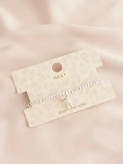 Sieraden*Next Zilverkleurig - Letterarmband met stretch