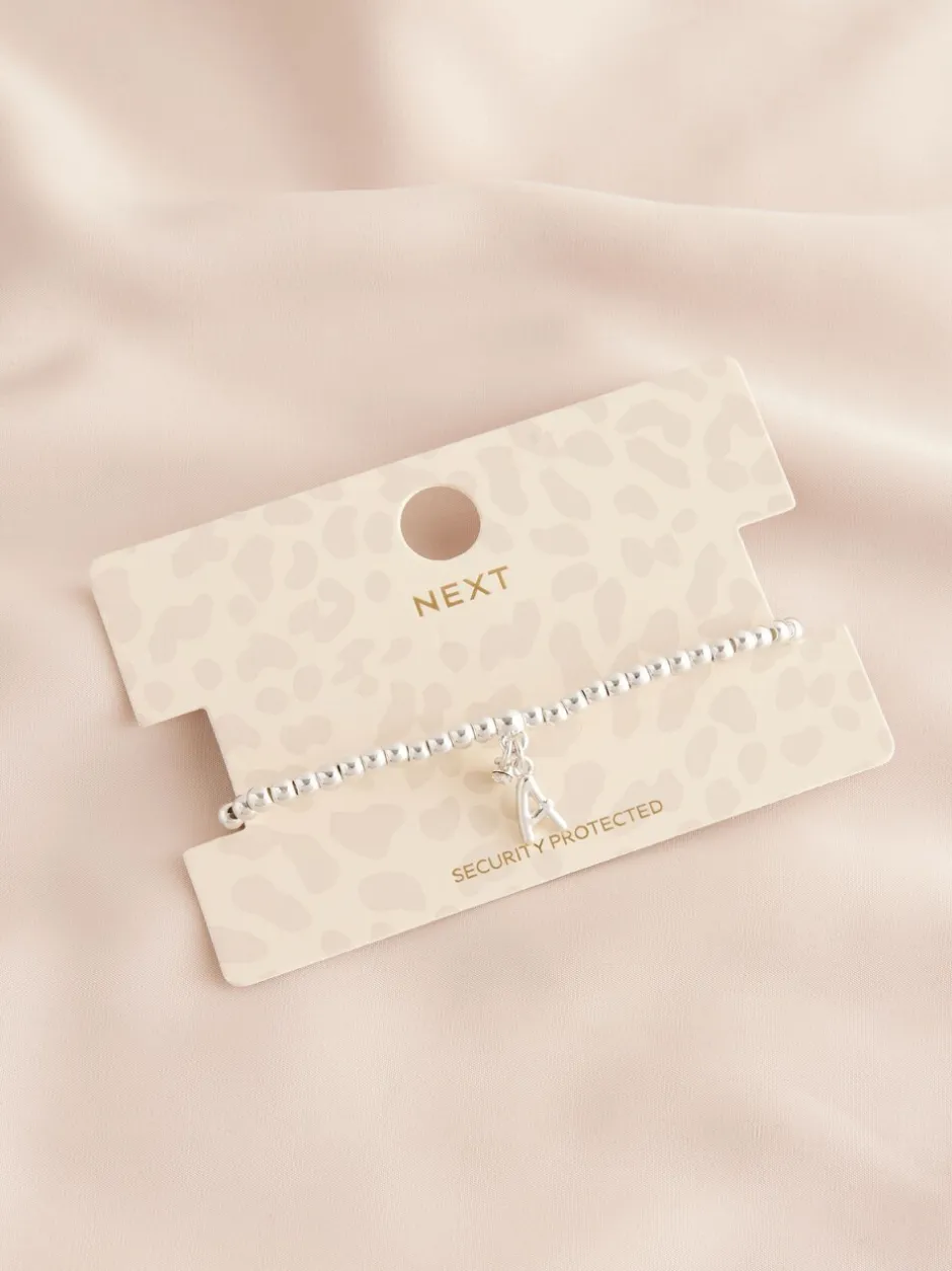 Sieraden*Next Zilverkleurig - Letterarmband met stretch