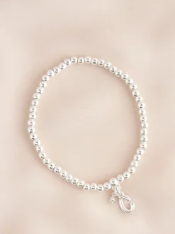 Sieraden*Next Zilverkleurig - Letterarmband met stretch