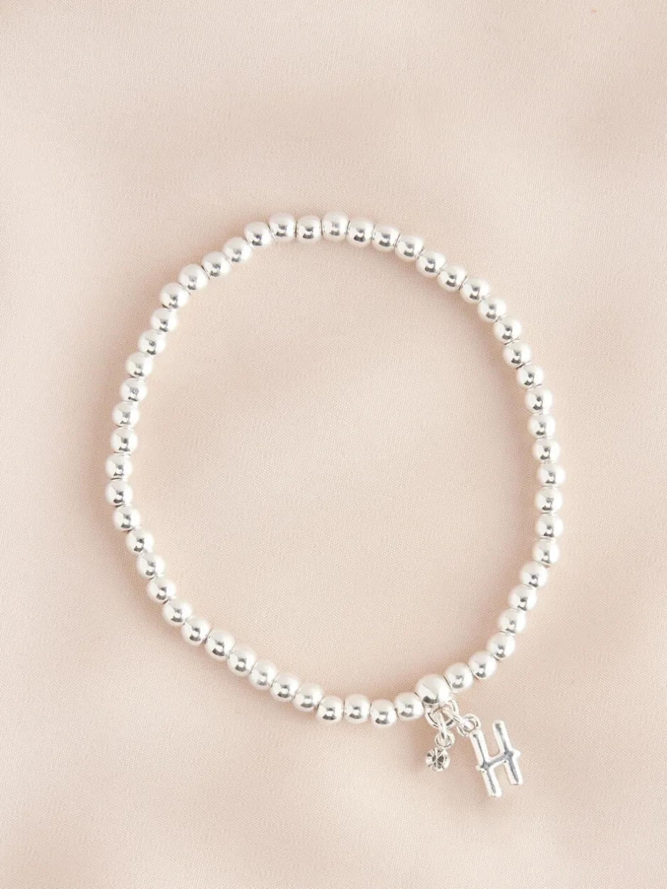Sieraden*Next Zilverkleurig - Letterarmband met stretch
