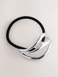 Haaraccessoires|Next - Metal Hair Bobble Zilverkleurig