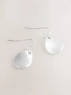 Sieraden|Next - Oorhangers met bloemblad Zilverkleurig