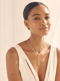 Sieraden*Next Zilverkleurig - Y-ketting met ronde schakels