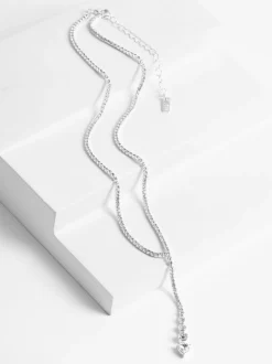 Sieraden*Next Zilverkleurig - Y-ketting met ronde schakels