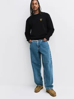 Gebreide Kleding|Next Zwart - 100% Cotton Guinness License Graphic Crew Neck Jumper