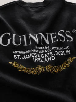 Gebreide Kleding|Next Zwart - 100% Cotton Guinness License Graphic Crew Neck Jumper