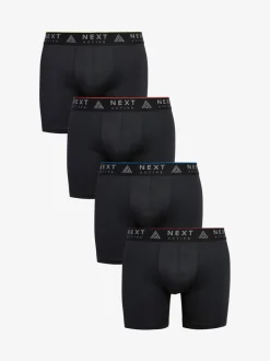 Ondergoed|Ondergoed*Next Zwart - 4 Langere sportboxershorts