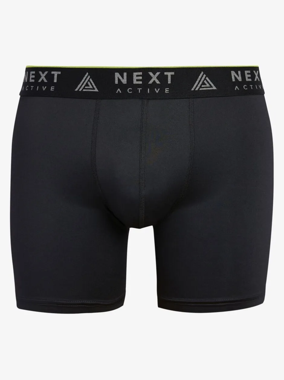 Ondergoed|Ondergoed*Next Zwart - 4 Langere sportboxershorts