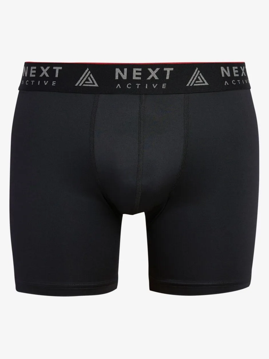 Ondergoed|Ondergoed*Next Zwart - 4 Langere sportboxershorts
