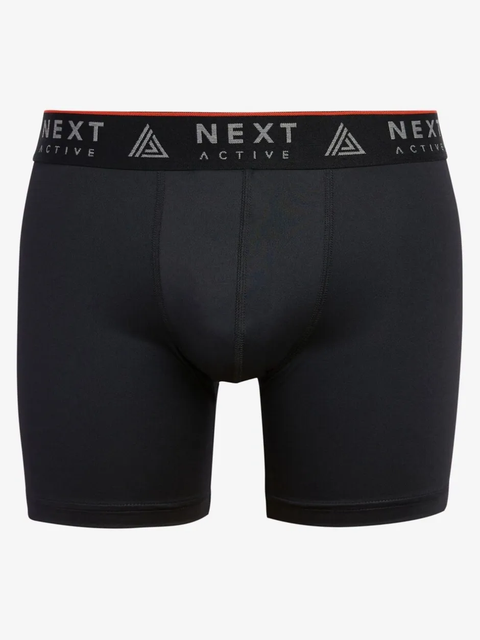 Ondergoed|Ondergoed*Next Zwart - 4 Langere sportboxershorts